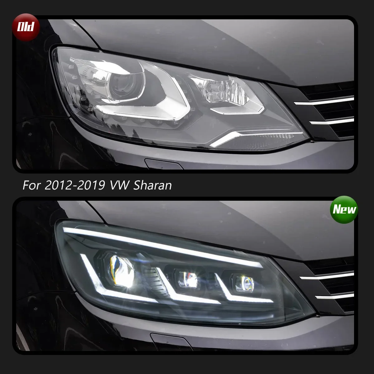 

Auto Accessories Car For VW Sharan 2012-2019 Headlight Upgrade Modified to New DRL Dynamic Turn Signal LED Headlight