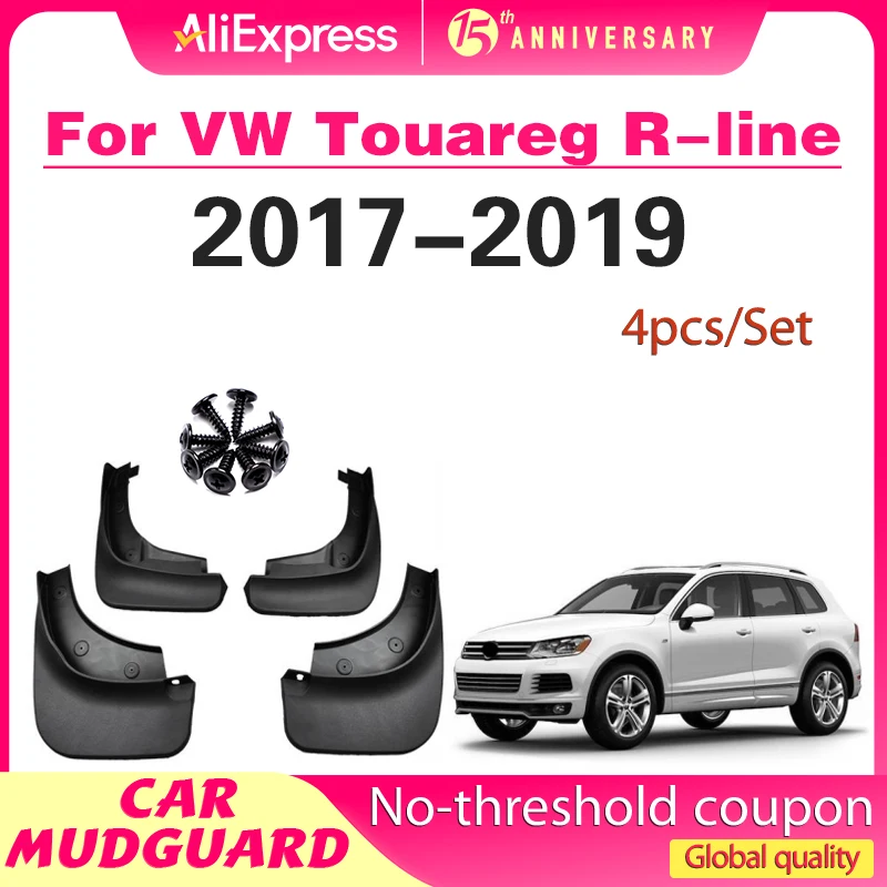 

4pcs/set Car Mud Flaps FOR Volkswagen VW Touareg R-line 2017 2018 2019 R Line Mudguard Mudflaps Splash Guards