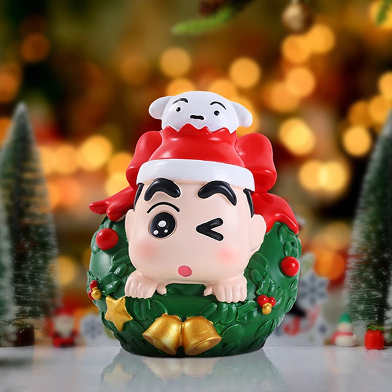 Crayon Shin Chan Christmas Night Blind Box Cute Doll Decoration Desktop Decoration Christmas Mystery Box Gift Wholesale