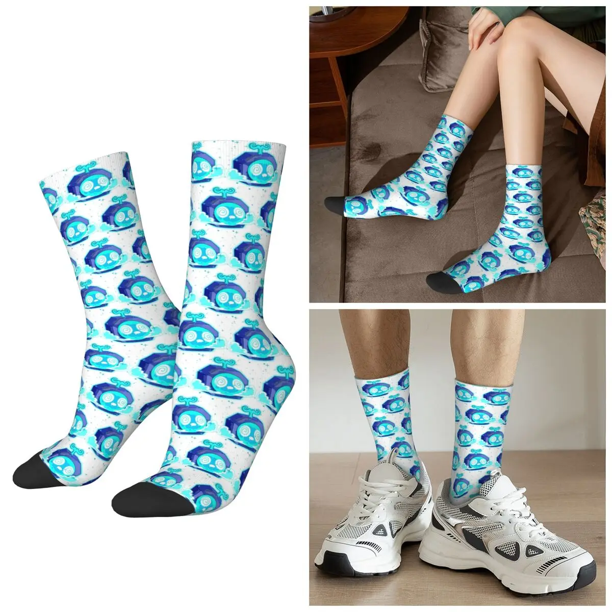 All Seasons Blox Fruits Game Socks Harajuku Crew Socks Casual Stockings for Men Women Valentine's Day Gifts