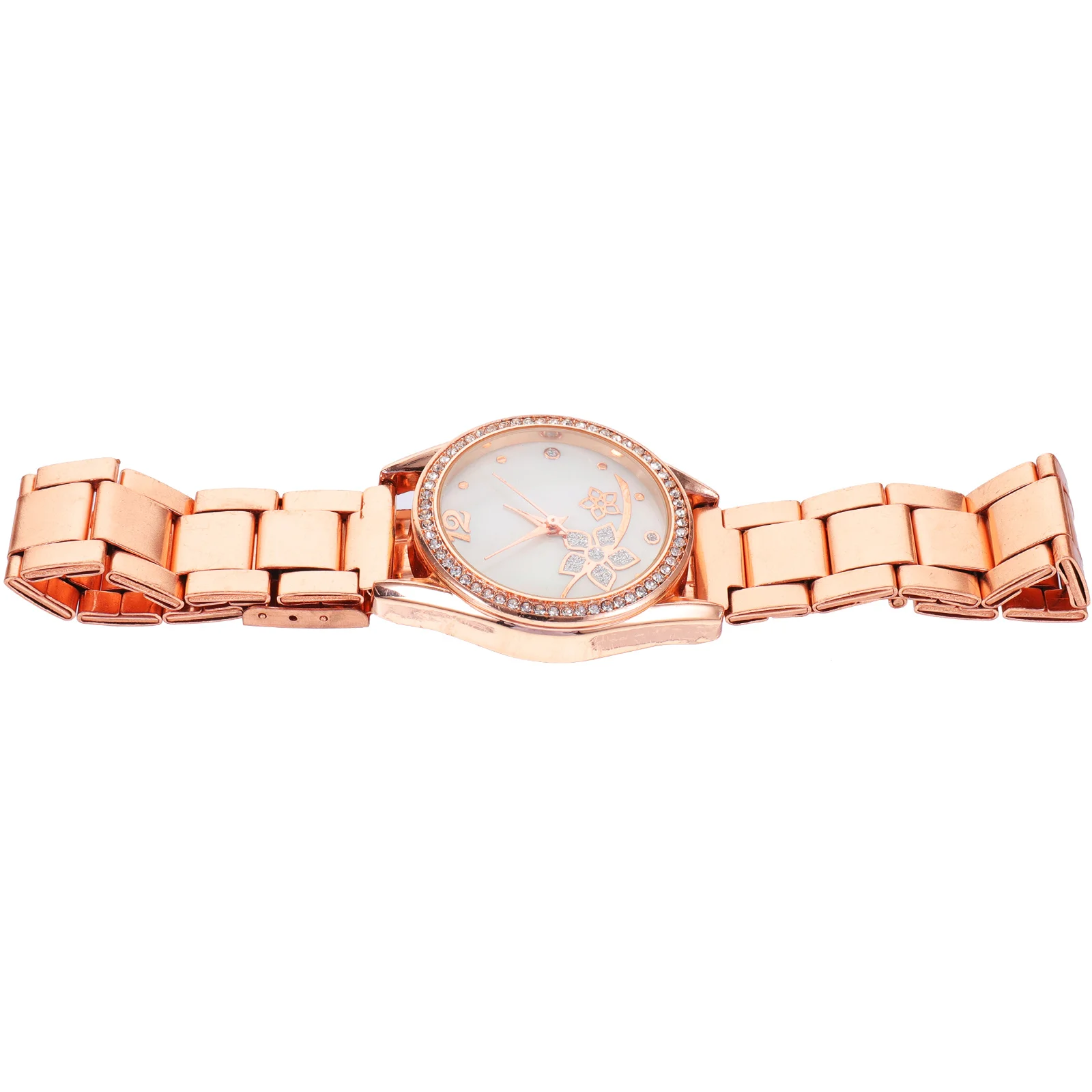 Flower Design Alloy Strap Wrist For s Girls Exquisite Decorative Watch Comfortable Belt Clear Dial Precise Timekeeping