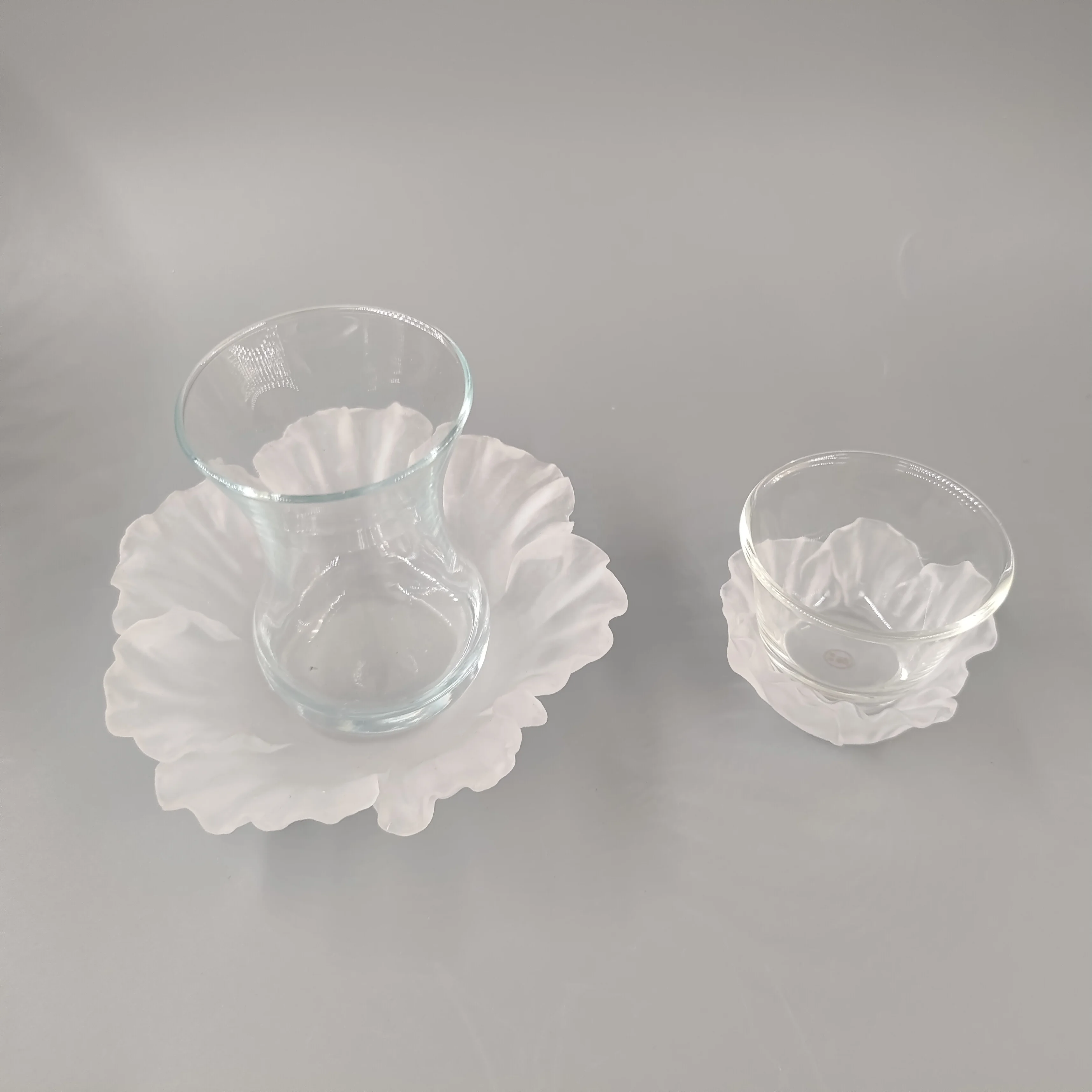 mini crystal coaster with tea cup  set for home tableware home supplies