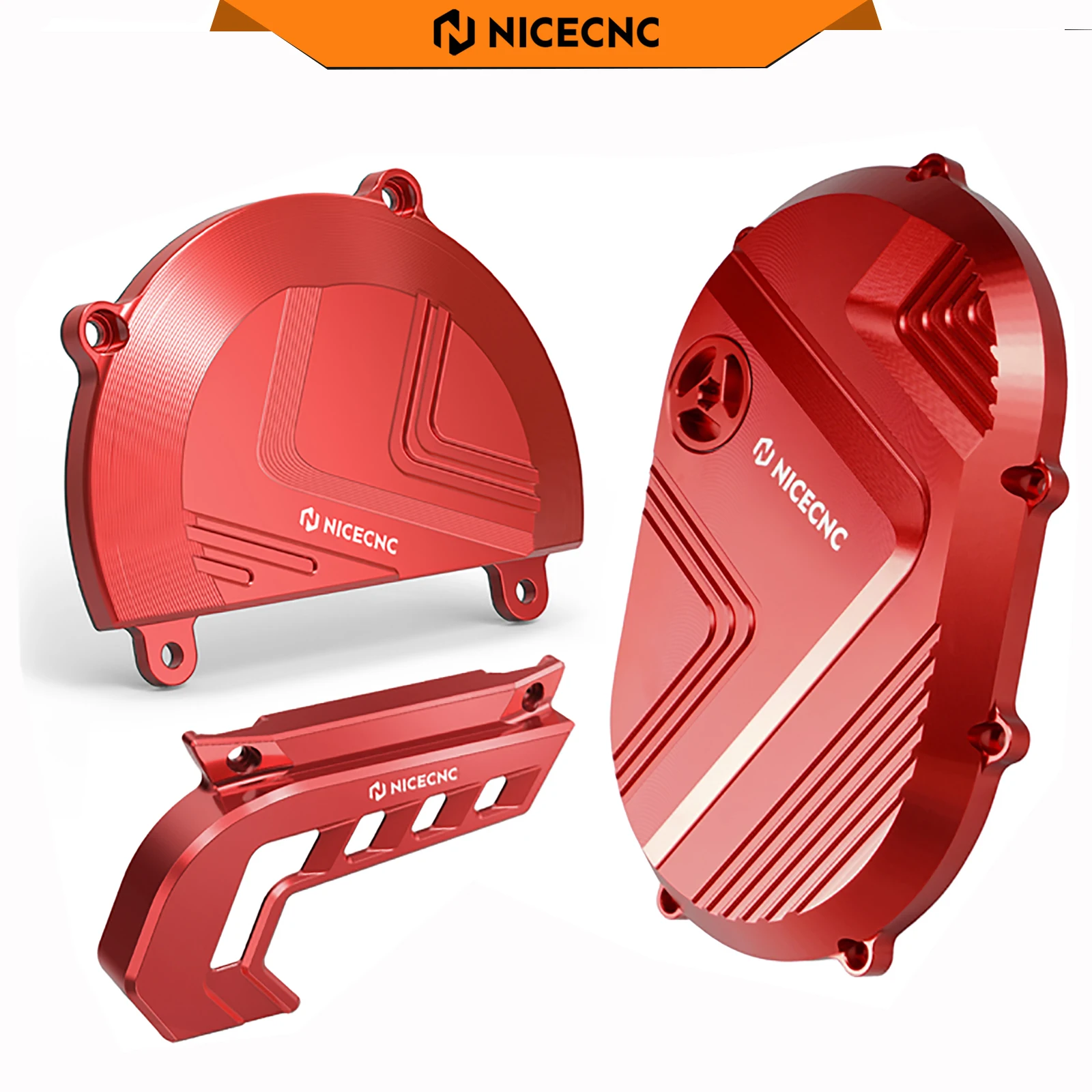 

NICECNC Left Right Motor Cover Guard & Sprocket Cover Chain Guard For Stark Varg EX MX 2024-2025 Electrical Bike Parts Aluminum