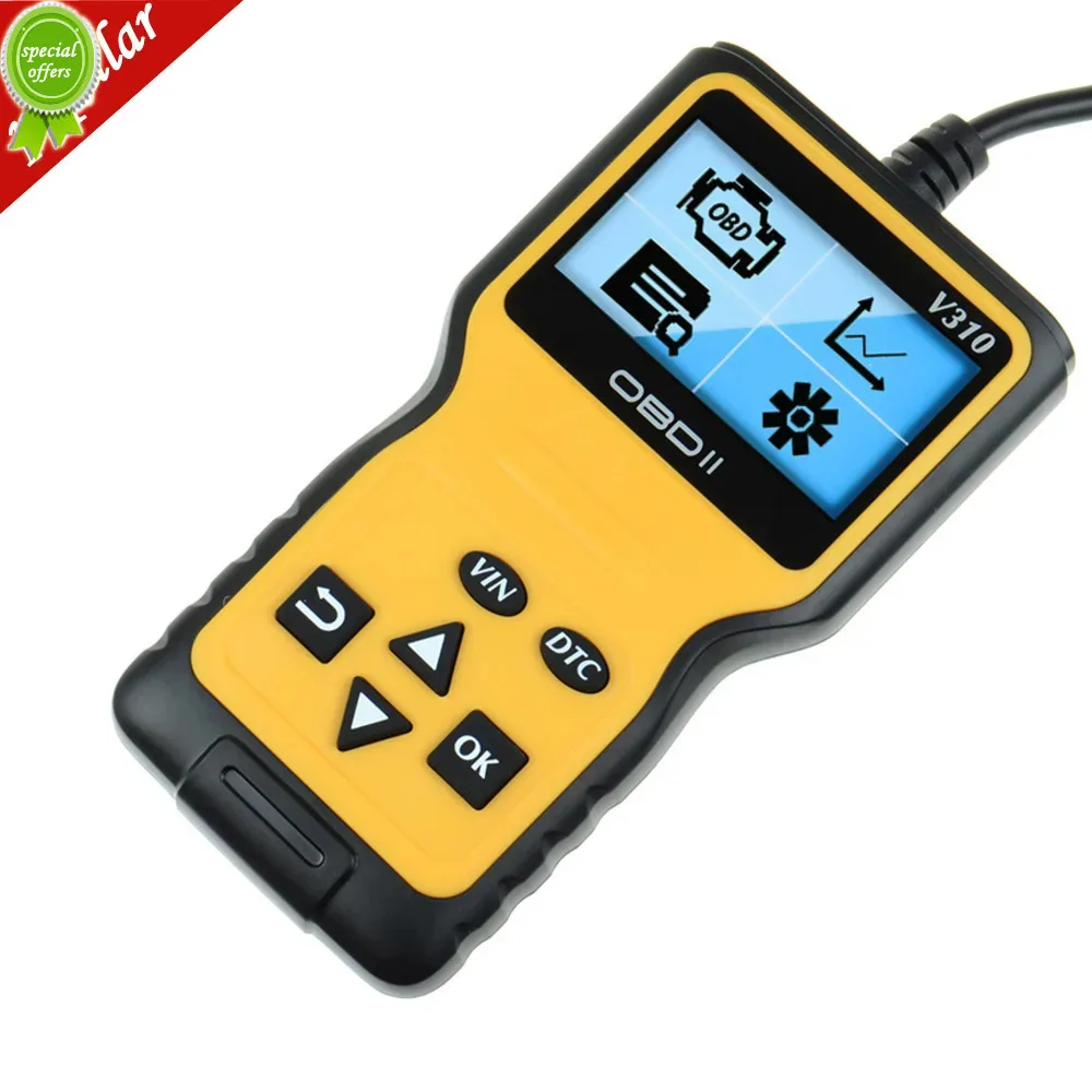 

2024 Newest OBD2 Scanner Engine Fault Diagnostic Tool Code Reader V310 OBD Car Scanner Universal Car Engine Diagnostic Tools