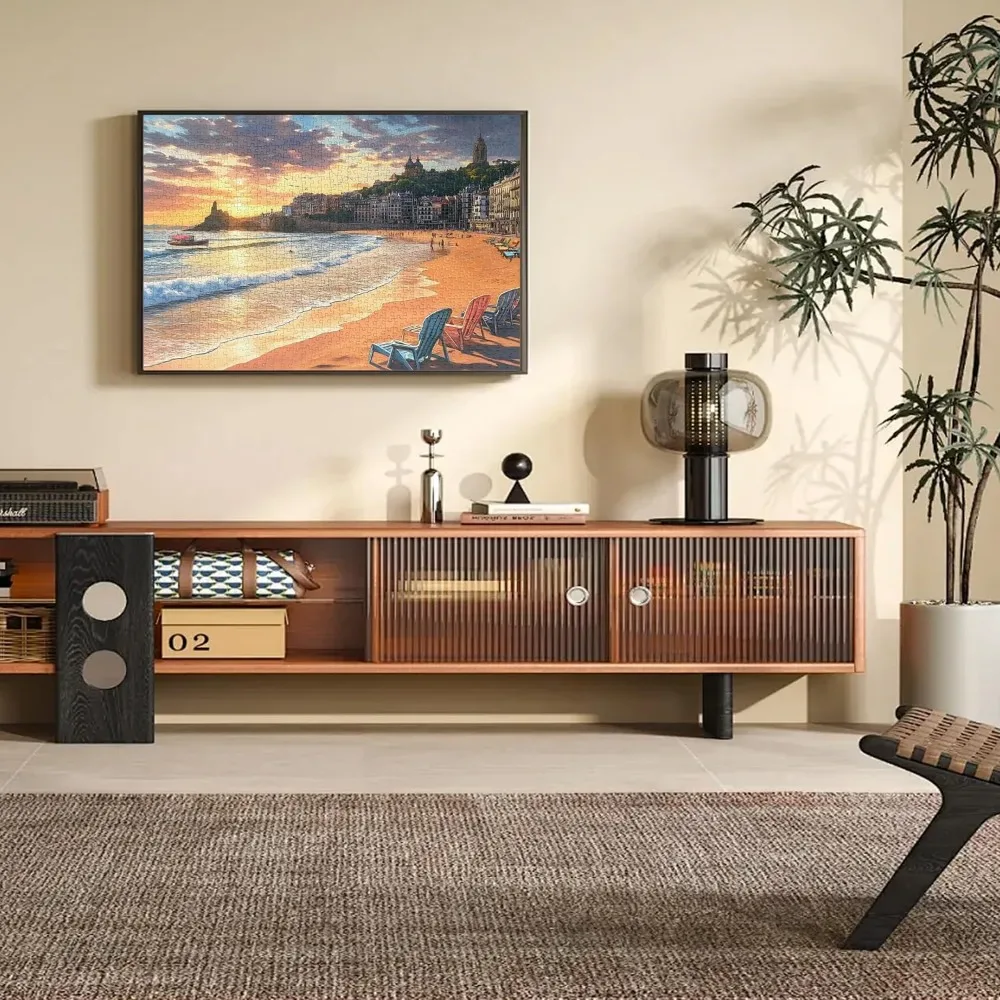 Serene Sunset Beach 300/500/520/1000 Stuks Kunst Legpuzzels Brain Training Uitdagend Educatief Speelgoed voor volwassenen Kinderspellen