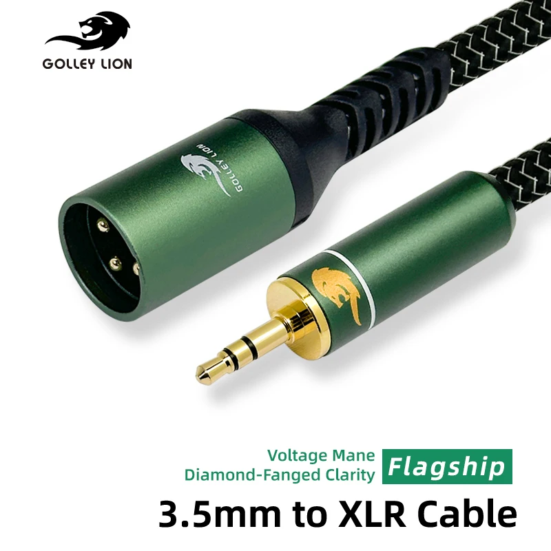 3.5mm to XLR Cable Flagship Converts 3.5mm to XLR Interface, Stable Signal, for Home Theater/Projector/Professional Audio Setup