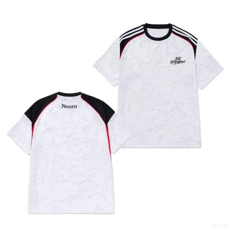 

Cool Quick Drying Spliced Short Sleeved T-shirt for Men and Women's Fashion Summer American Sports Half Sleeve