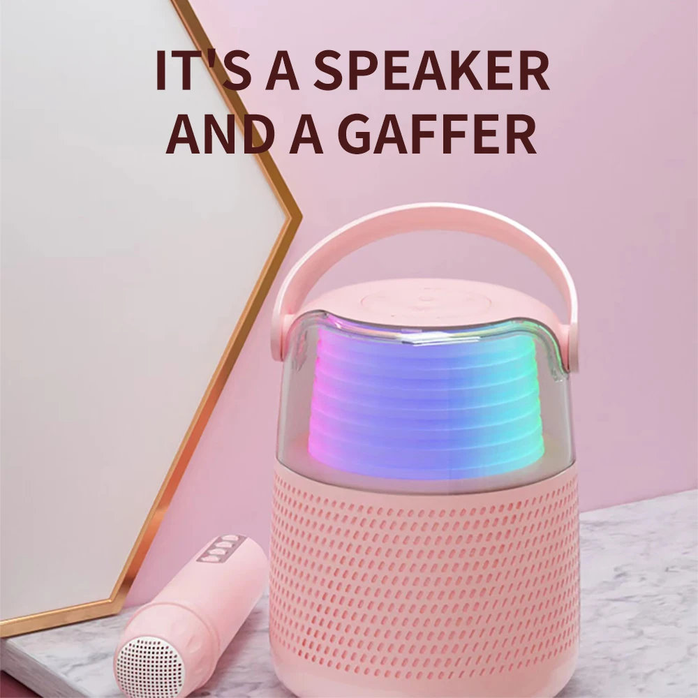Gorąca sprzedaż 2025 Cyboris Y1 Mini Karaoke Player Bezprzewodowe Głośniki Przenośny Mikrofon Głośnik BT Dźwięk Rodzinne Imprezy Karaoke Subwoofer