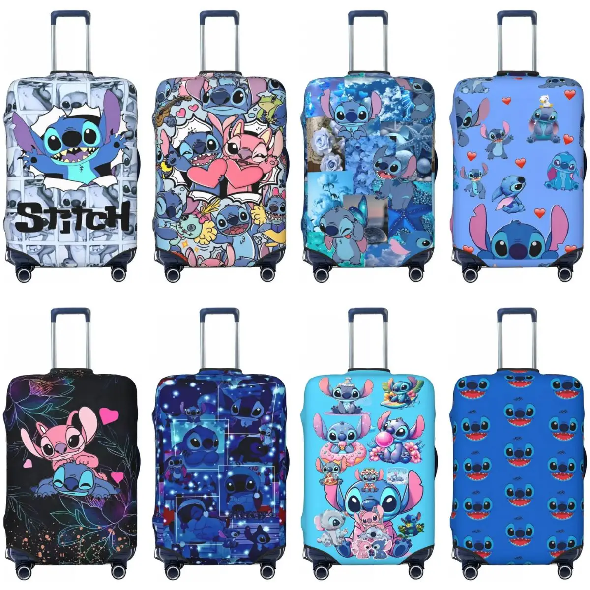 Custom Stitch Funny Suitcase Cover Cruise Trip Protection Flight Practical Luggage Supplies