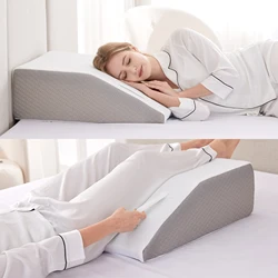 1pc Leg Raised Pillow, Sleeping, Memory Foam Pillow Leg Knee Wedge Pillow After Surgery, Swelling, Back Relax And Circulation No