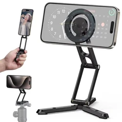 2024 faltbare magnetische Telefon Stativ Selfie Stick Desktop Magnet Telefon Halter für iPhone 15 14 13 12 Samsung Magsafe Fall