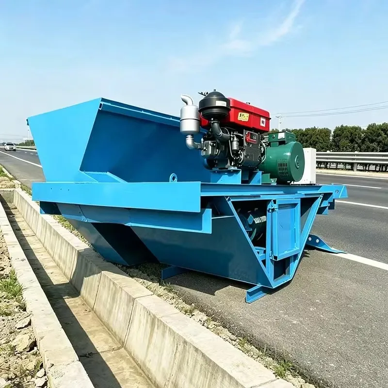 Customized Steel Wire Rope Traction Canal Forming Machine Gearbox Pump Bearing For Cast-in-Place Concrete Irrigation Canals Trap