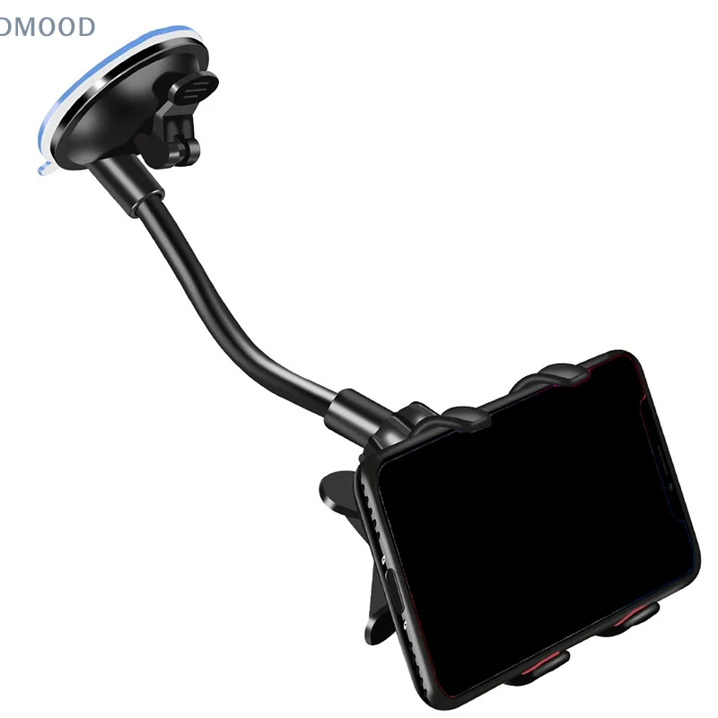 Suporte de telefone para carro com rotação completa, suporte de ventosa universal para montagem em pára-brisa e painel