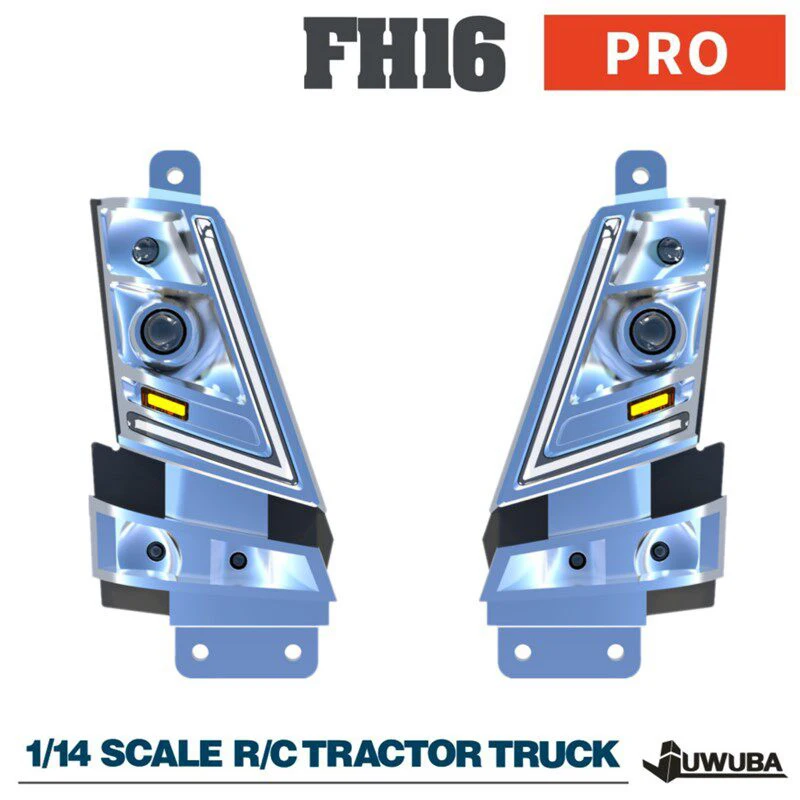 FH16 750 Headlight Module Lighting System For 1/14 Tamiyaa RC Dump Truck Tractor Volvoo 56360 56362 56375 JUWUBA Toy Model Parts