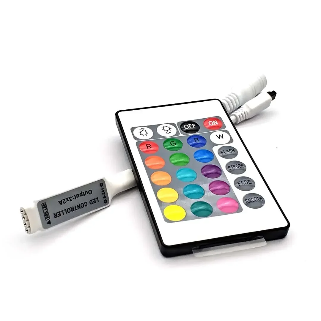 LED Strip RGB Controller Mini 3 24 44 Keys USB Connector IR Remote Control Dimmer for 5050 2835 RGB LED Strip Light TV Backlight - view 6