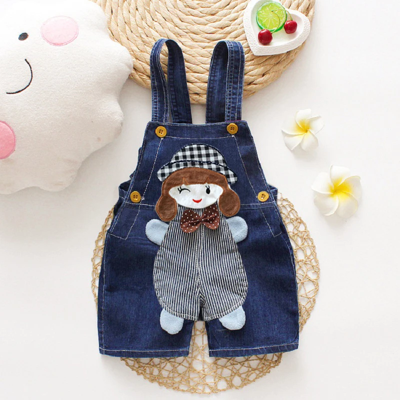 IENENS Girls Summer Overalls Kids Clothes Short Trousers Toddler Infant Boy Pants Denim Shorts Jeans Baby Dungarees
