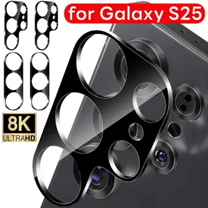 Bilashmart Camera Lens Protector Samsung Galaxy S25 Ultra/S25 Plus/S25 Black Back Cover Hardness Anti scratch Lens Film Samsung S25