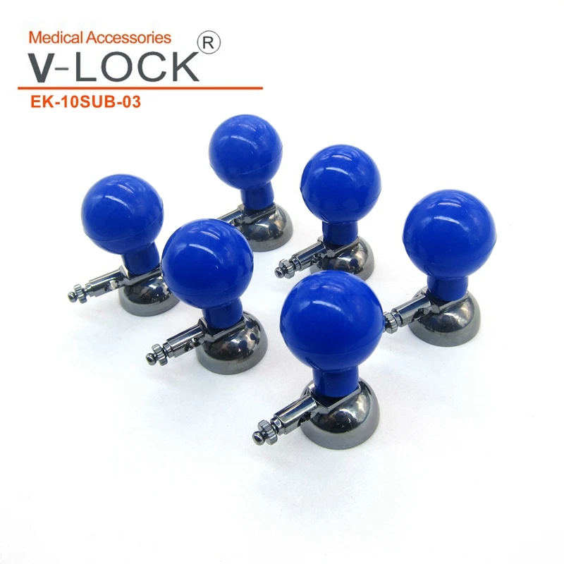 

V-LOCK Child Agcl-plated EKG Multi-function Suction Electrodes,3.0&4.0&snap&clip purpose,metal part OD=17mm,ball OD=22mm