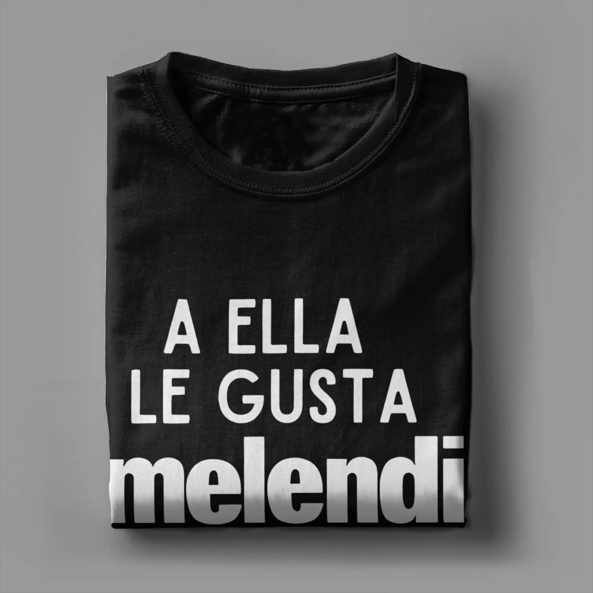 مغني الراب Melendi AELLALE GUSTA 2025 ألبوم تي شيرت للرجال عادية القطن الخالص تي شيرت طاقم الرقبة قصيرة الأكمام بلايز الأصلي