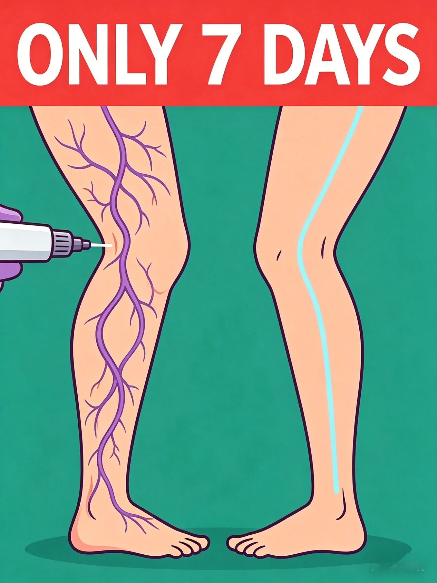 

A new type of nano-laser device treats varicose veins caused by prolonged sitting or standing.