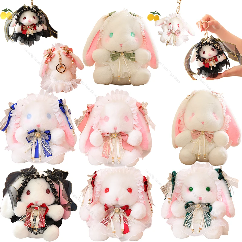 

14-40cm Lovely Cartoon Lolita Rabbit Plush Baby Toy Doll Pendant Kawaii Stuffed Animal Cute Bunny Gifts for Girl Boy Girlfriends