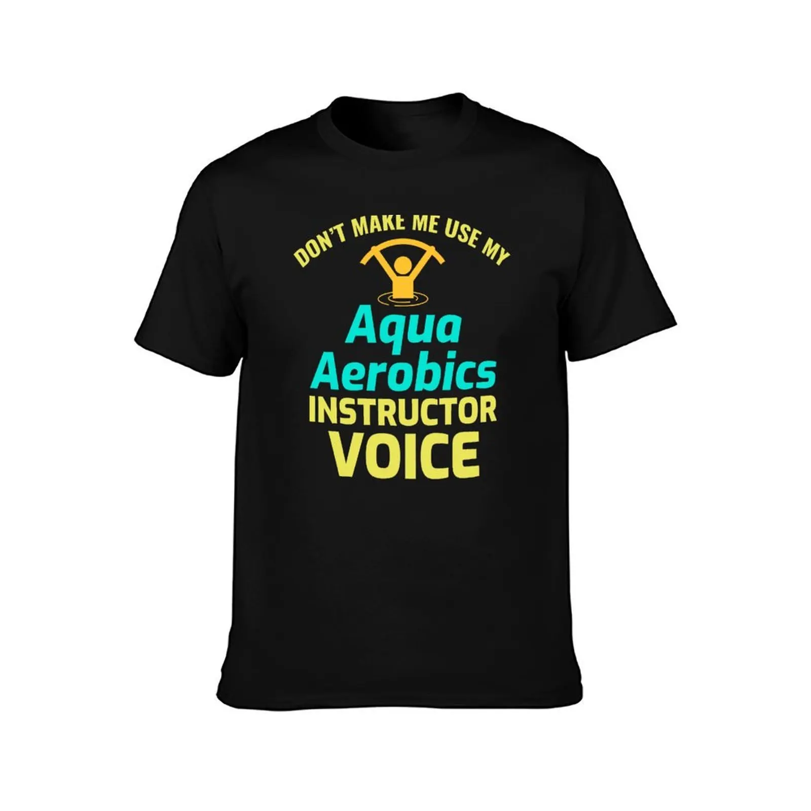 Water Aerobics Instructor Aquatic fitness Trainer T-Shirt Plus Size Summer Casual T-Shirt