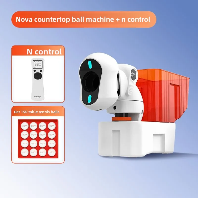 

Pombote NOVA Convenient Home Intelligent Automatic Table Tennis Tee Machine Desktop Small Tee Machine