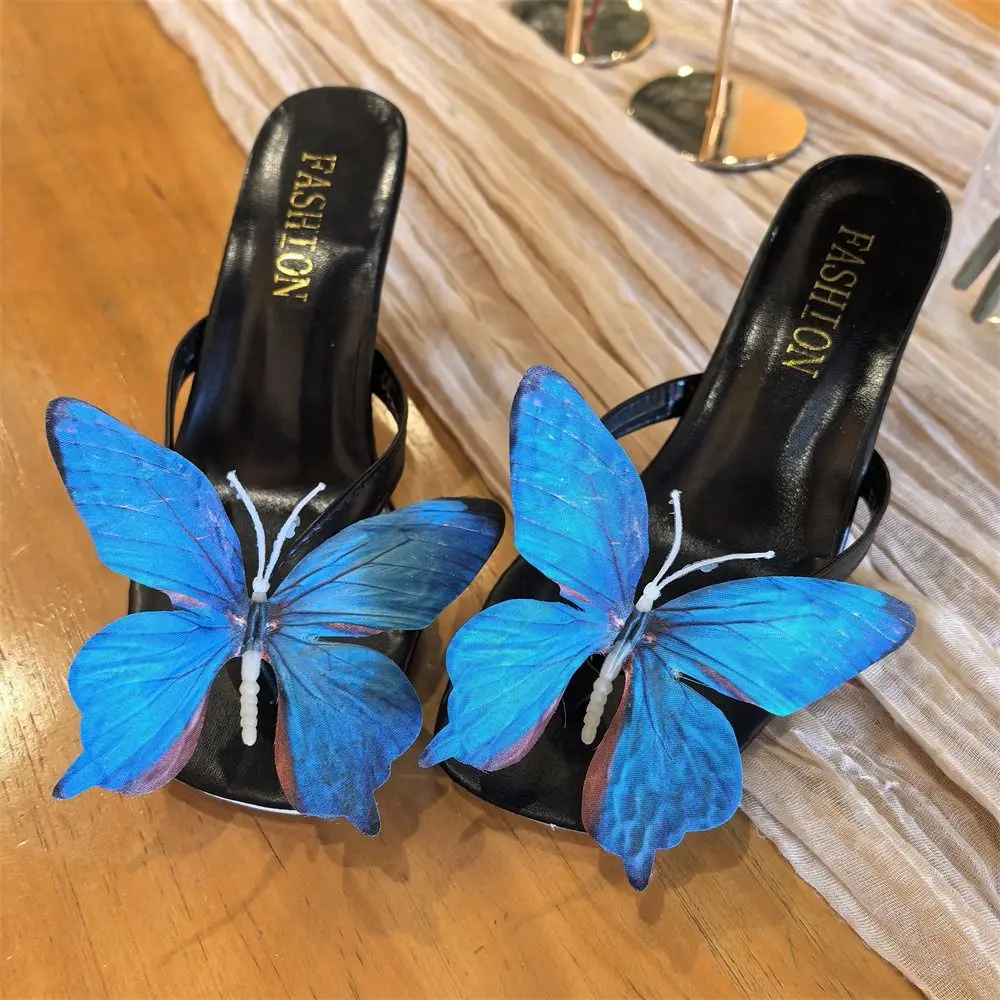 

Sandals Decorations Flower Shoe Accessories Removable Vacation Style Butterfly Orchid Shoes Charms DIY Shoe Buckle Clogs Buckle