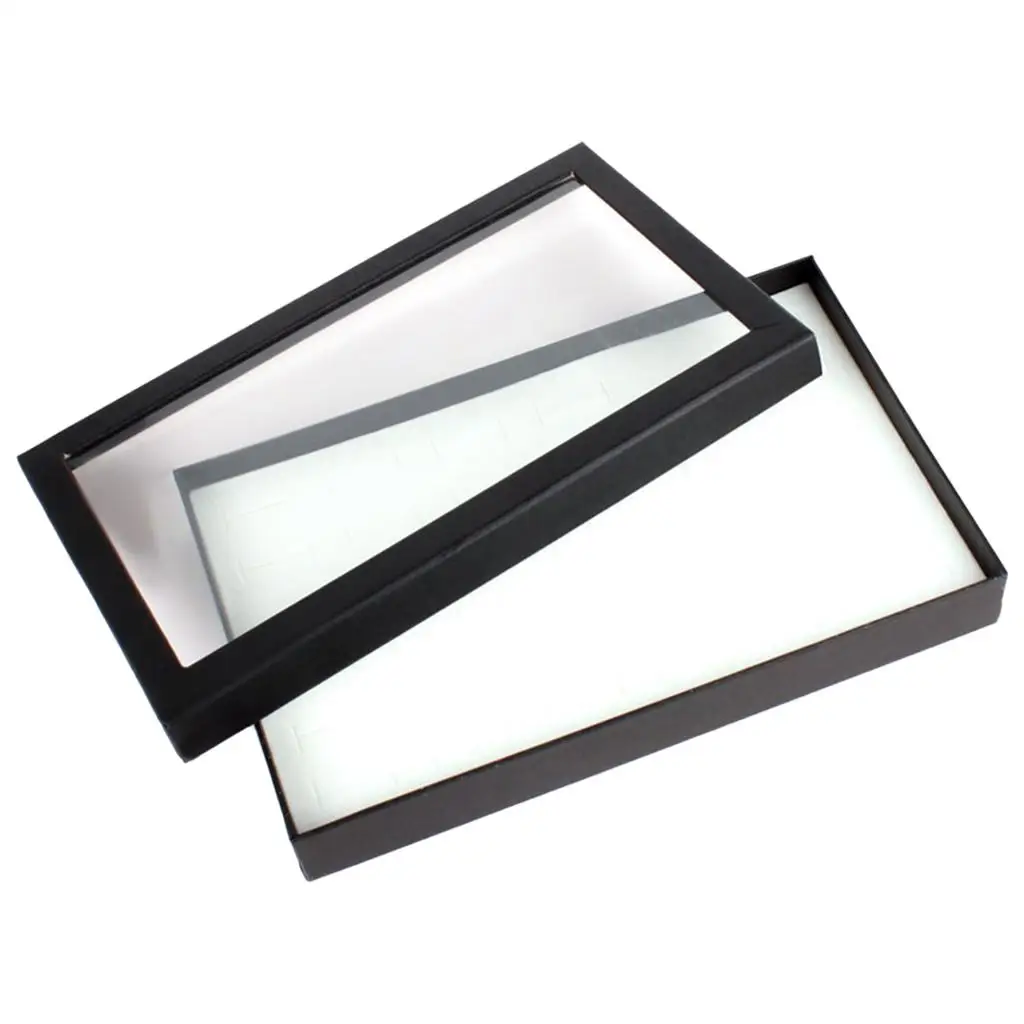 Ring Organizer Box 36 Eye Portable Delicate for Store Display Jewelry Show Badge