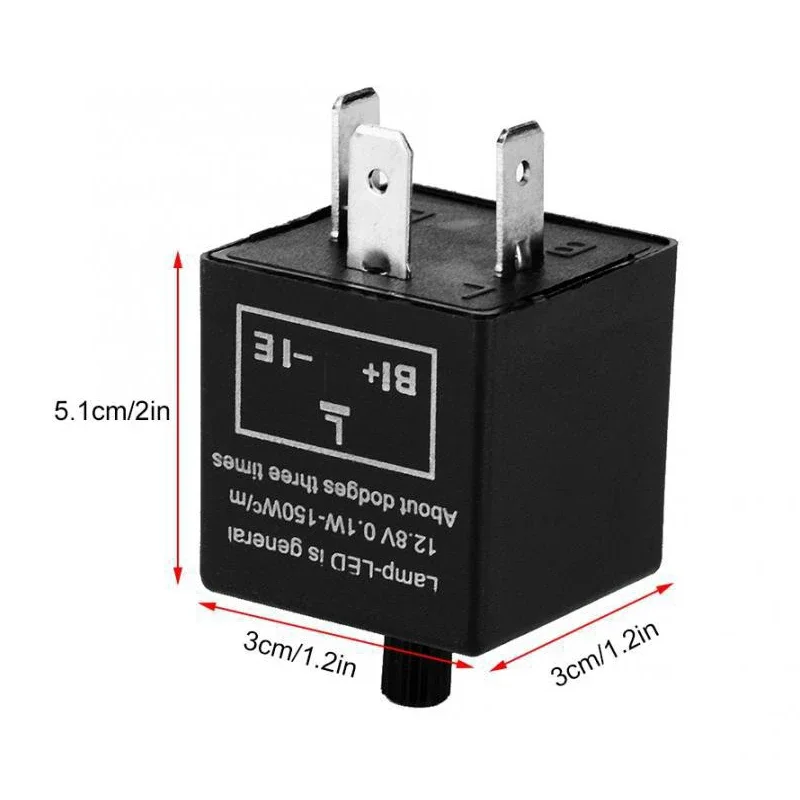 CF13KT CF14KT Universal 3 Pins 12.8V 0.1W-150W Adjustable LED Turn Light Flasher Flash Relay Motorcycle Switch