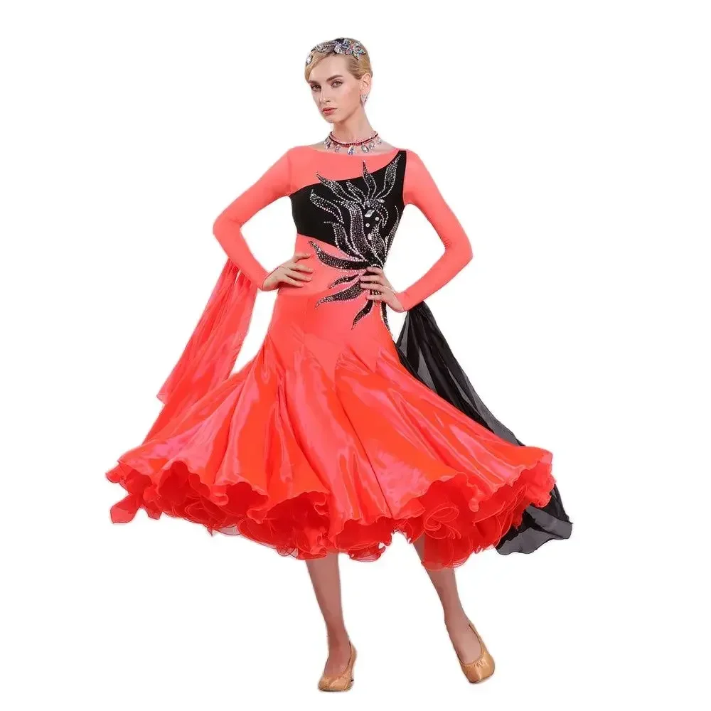 

Dresses 2024 Women Long Vestidos De Boda Para Fiestas Chrisanne Performance Standard Woman Ballroom Dance Party Dress for Adults