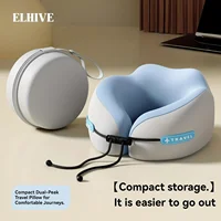 Almohadas de espuma viscoelástica en forma de U para el cuello, almohada de viaje suave, almohada de masaje para el cuello, almohada de avión para dormir, ropa de cama para el cuidado de la salud Cervical