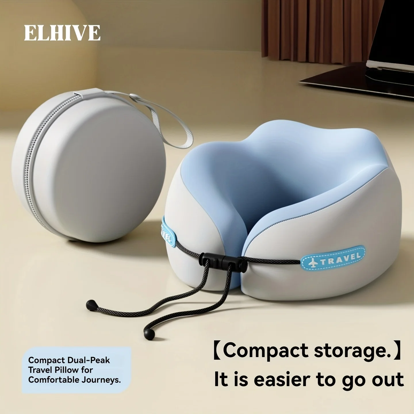 U Shaped Memory Foam Neck Pillows Soft Travel Pillow Massage Neck Pillow Sleeping Airplane Pillow Cervical Healthcare Bedding