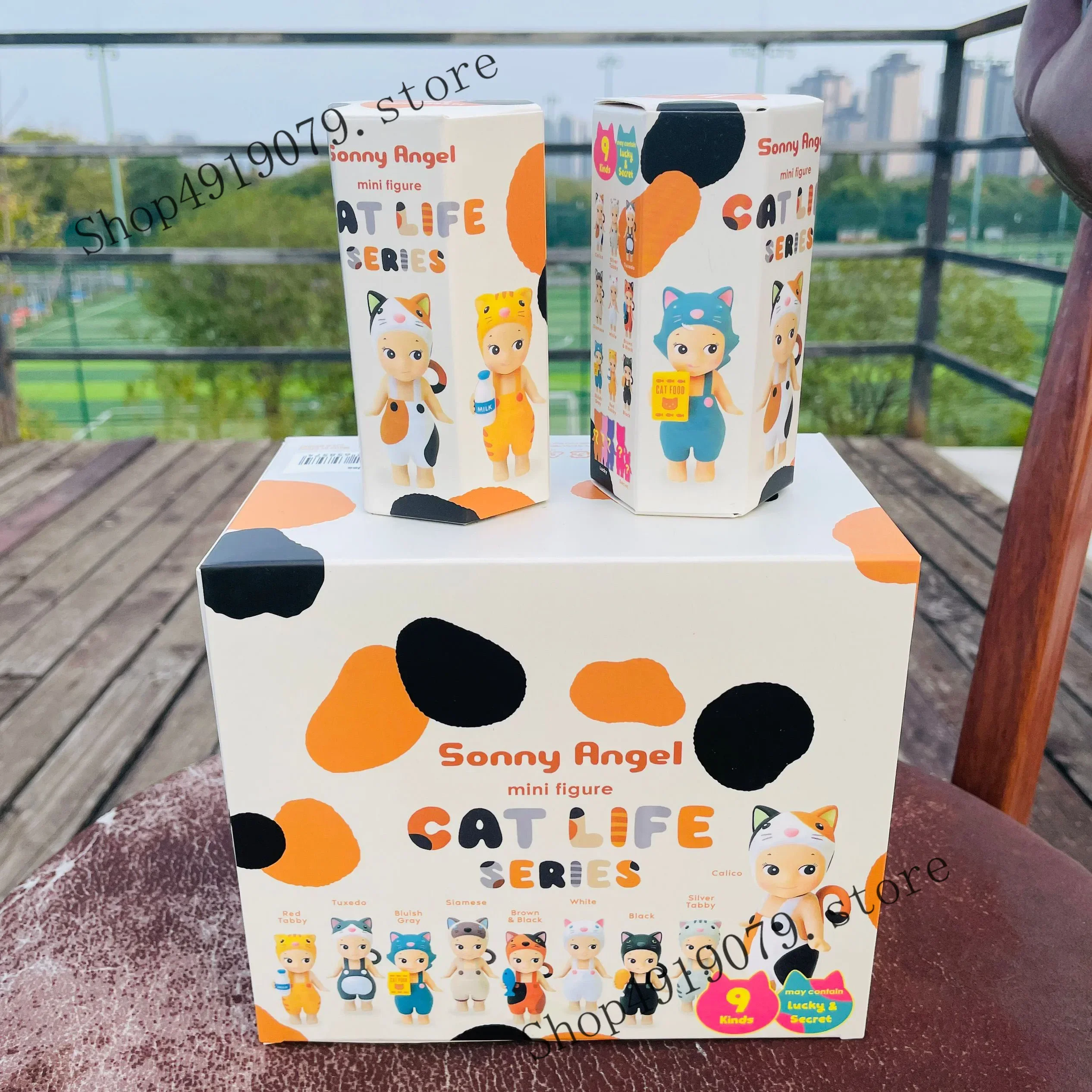 9개 소니엔젤 고양이 라이프 시리즈 미니 수집용 고양이 피규어 귀여운 인형 어린이 집꾸미기 선물 아이디어 어린이에게 딱 맞습니다