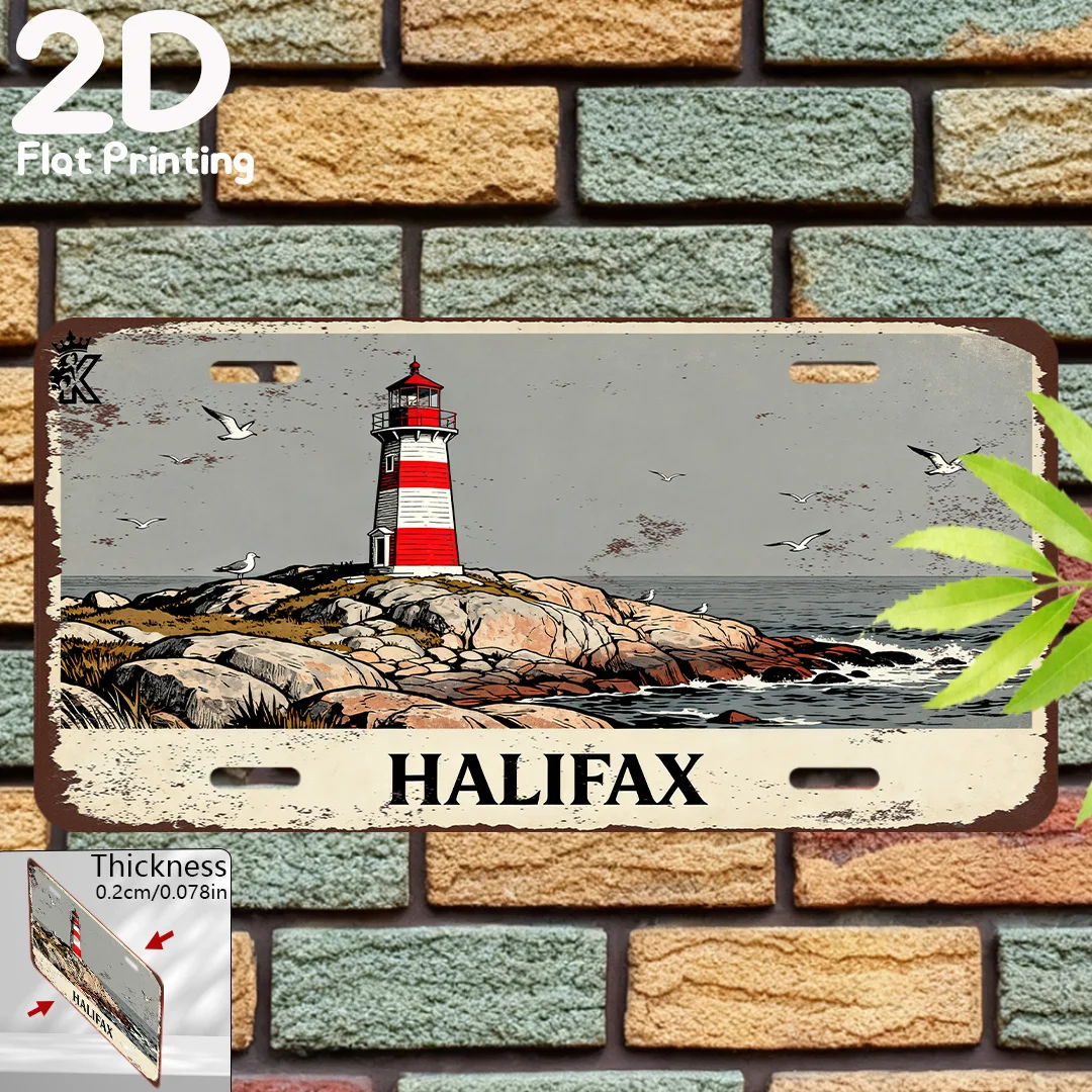Home Decor Canada - لافتة جدارية كندية عتيقة بتصميم ثنائي
