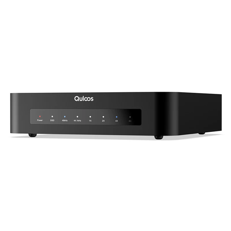 Quloos QU02 USB Bridge واجهة الصوت الرقمية - SPDIF AES/EBU I2S تدعم DSD512 للصوت عالي الدقة