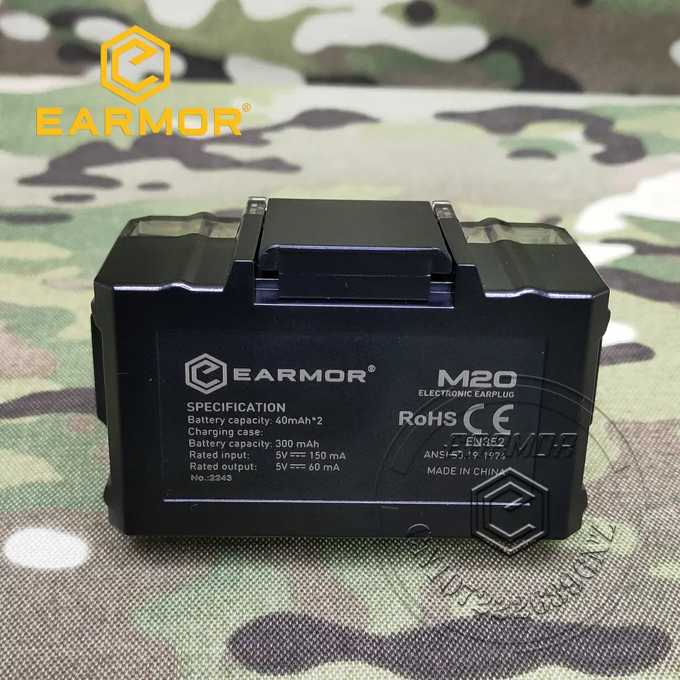 Earmor M20 earplugs electronic anti-noise earplugs noise-cancelling for shooting hearing protection