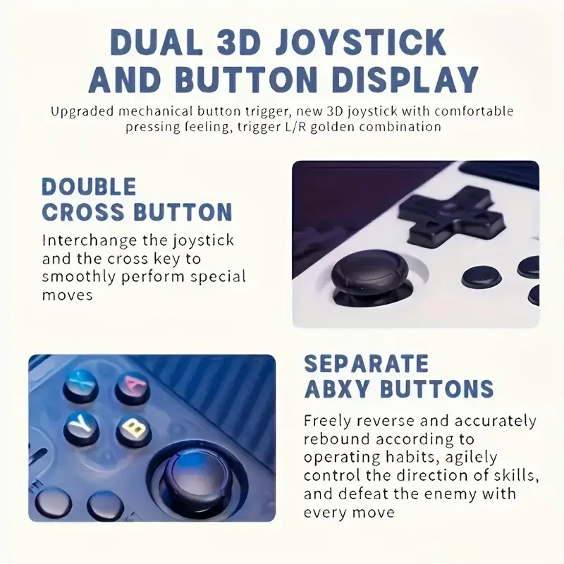 Console de jogo retrô portátil R36s, console de jogo de bolso portátil recarregável de 1 contagem com tela IPS de 3,5 polegadas, jogo de sistema Linux