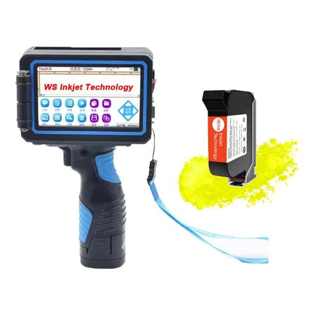 

Портативный ручной принтер с датой истечения срока годности с использованием быстросохнущих чернильных картриджей с растворителем, струйных принтеров, автоматический обычный продукт