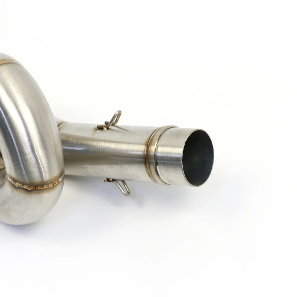 Slip on Exhaust Motorcycle Mid Pipe Motorcross Connect Link Tube Half Blue Pipe For KAWASAKI Z800 Z 800 view 4