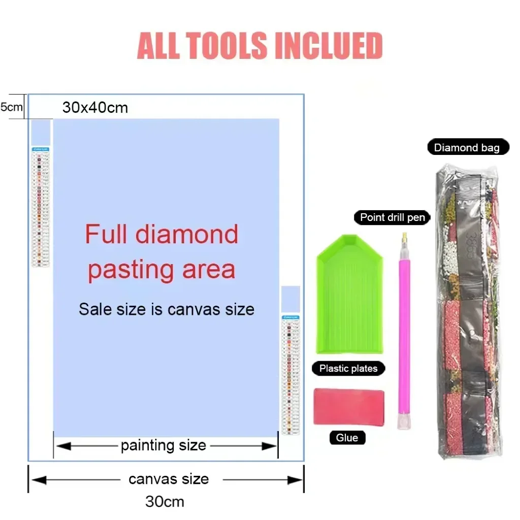 سانريو مرحبا كيتي الكرتون عبر غرزة الماس اللوحة لغز الرسم خلق فسيفساء التطريز ديكور المنزل 5D DIY الفن هدية