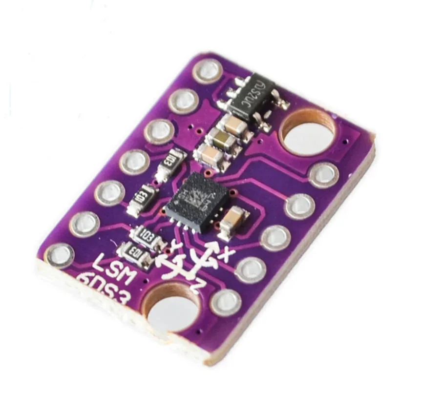 GY-LSM6DS3 Accelerometer Gyro Embedded Digital Temperature Sensor Board SPI IIC I2C Interface Breakout Module LSM6DS3