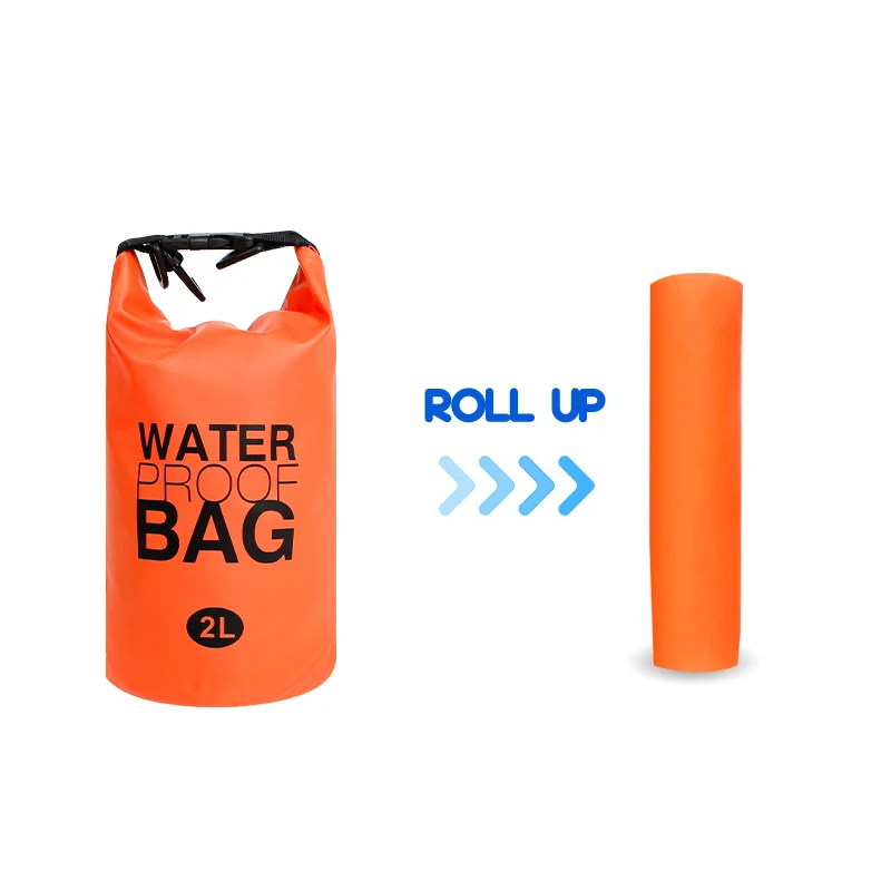 2 Litros Impermeável Dry Bag Armazenamento Natação Caiaque Rio Caminhadas Float Vela Canoa Mergulho Compressão Mochila