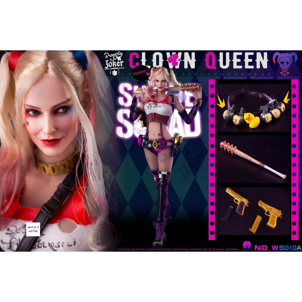 In Stock 100% Original WAR STORY WS010 Harley Quin Suicide Squad 1/6 Movie Character Model Art Collection Toy Gift