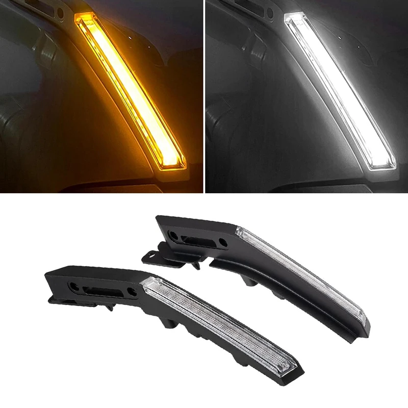 Hood Trail Sight Trim For Ford Bronco 2021-2023 2/4 Door Turn Signals Lamp Side Marker Lights Hood 4X4 Off-road Exterior parts