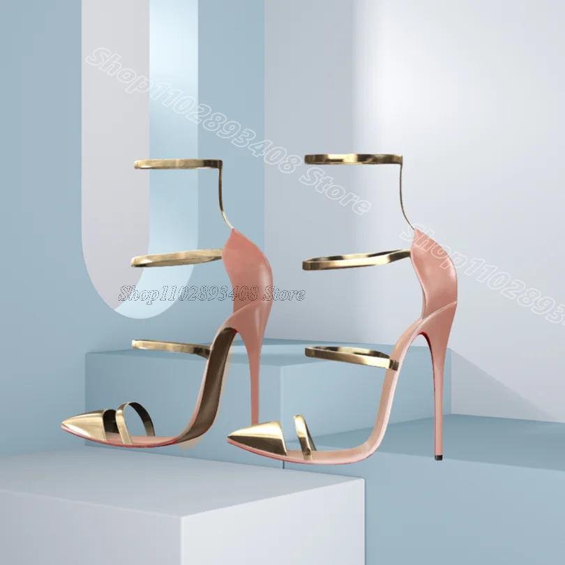 Sandálias de dedo apontado de emenda mista estilo britânico design de verão feminino nova moda vestido de festa sandálias 2025 zapatos para mujere