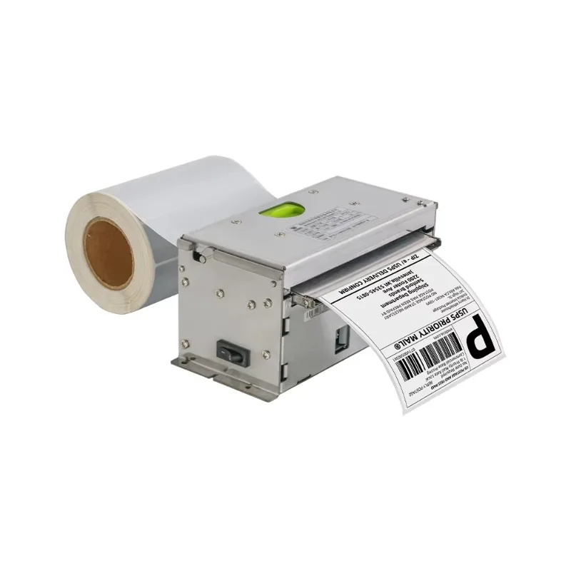 2026 4 Inch Heavy Duty Kiosk Thermal Label Printer Embedded Auto Cutting Thermal Label Printer For Ticket Label Printing