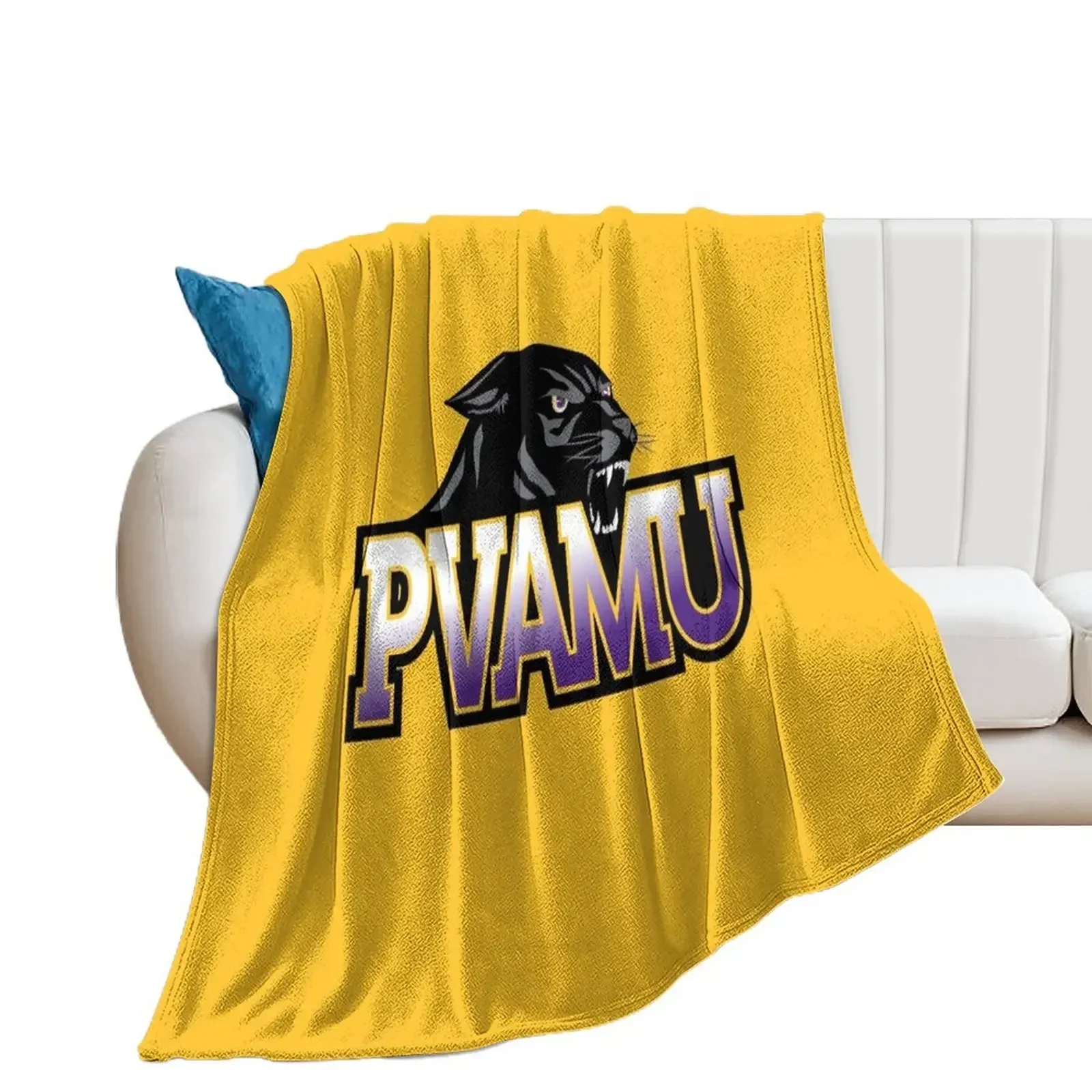 Prairie View Panthers Throw Blanket bed plaid Sofas Blankets