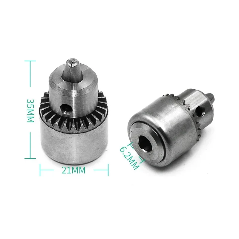 4pcs Micro Motor Drill Chuck gamma di serraggio 0.3-4mm Mini montato su cono con chiave 3.17mm albero elettrico in ottone