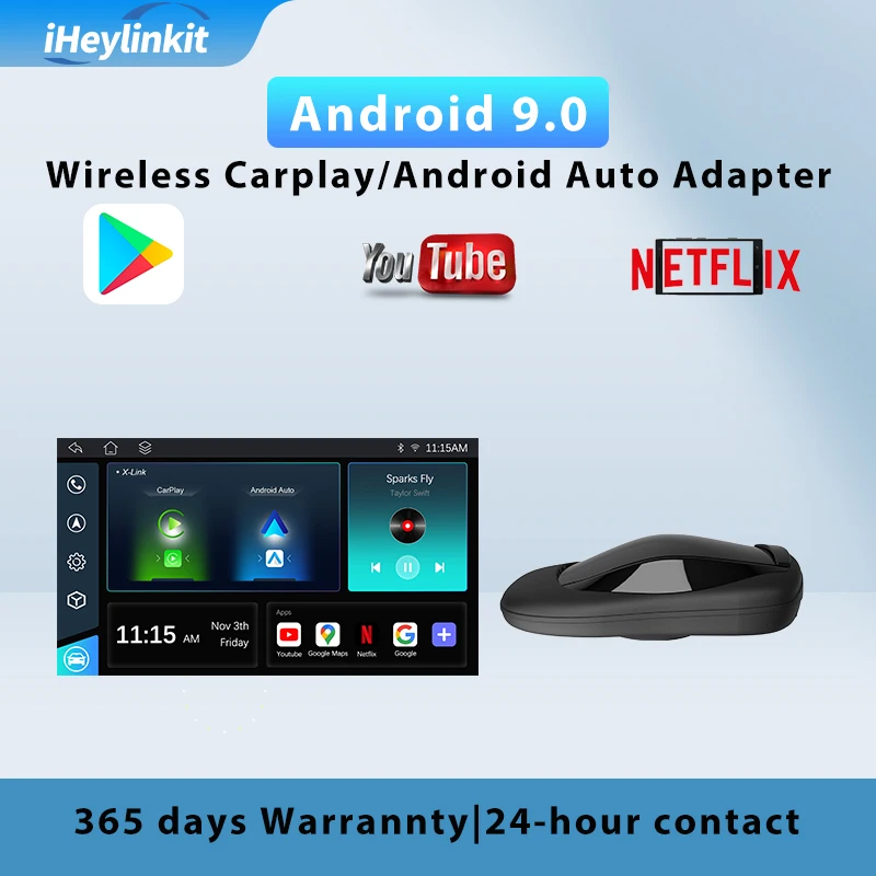 

Wireless CarPlay And Android Auto Adapter Mini AI Box For 98% Cars online TV Box Car Play Per Auto Youtube Netflix Google Play